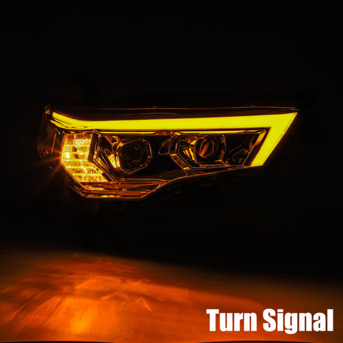 AlphaRex 14-20 Toyota 4Runner PRO-Series Halogen Projector Headlights Chrome OffRoadUSA.com