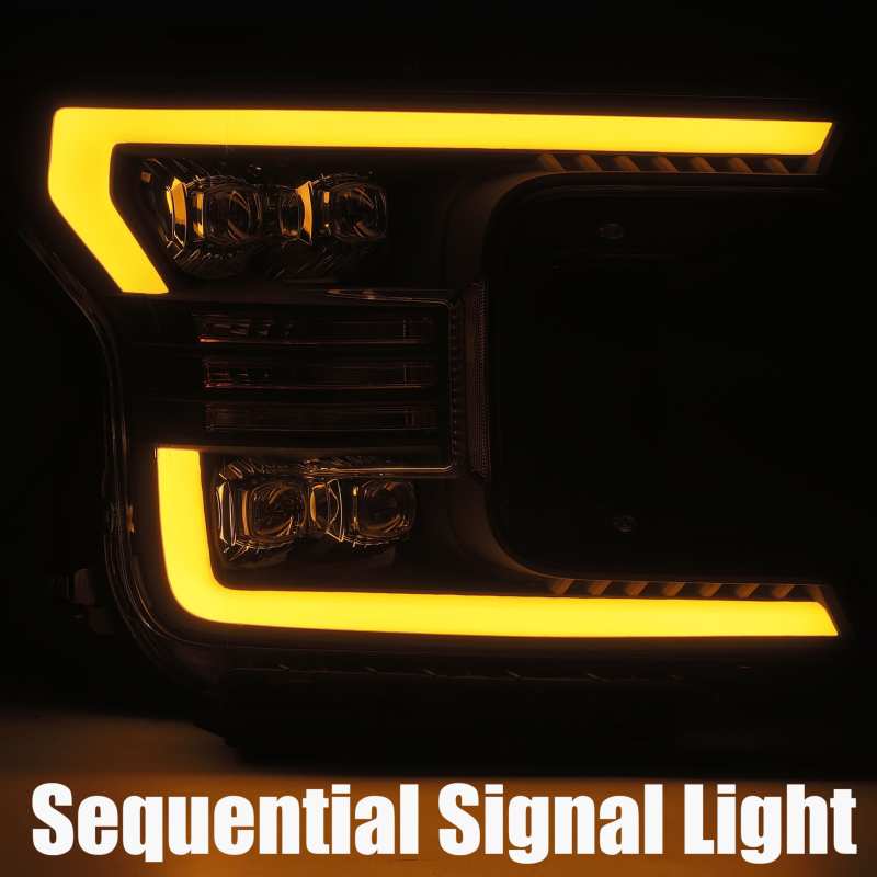 AlphaRex 18-20 Ford F150 NOVA-Series LED Projector Headlights Chrome