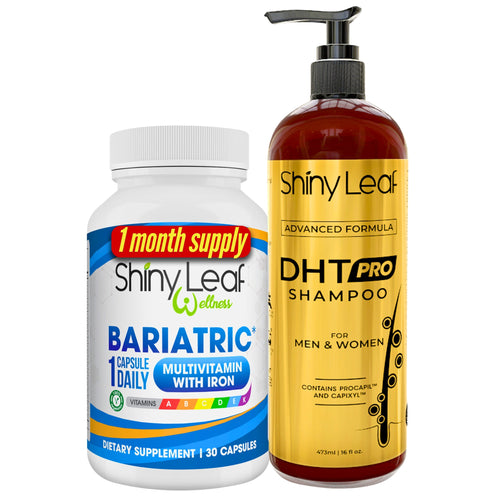 Shiny Leaf Bariatric Multivitamin with Iron With DHT Pro Shampoo