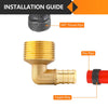 PEX-B Crimp 1/2" PEX x 3/4" Male Threaded Elbow (Lead Free) Plumbingsell