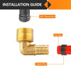 PEX-B Crimp 1/2" PEX x 1/2" Male Threaded Elbow (Lead Free) Plumbingsell