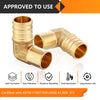 PEX-B Crimp 3/4" PEX x 1/2" Male Copper Sweat Elbow (Lead Free) Plumbingsell