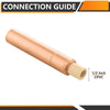 1/2" CPVC Pipe Connection, Water Hammer Arrestor, Copper Plumbingsell