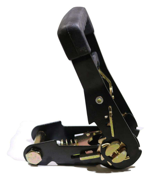2" Heavy Duty Strap Ratchet w/ Rubber Ergonomic Grip and Pull - 4,400 lb. WLL | 2HDSWR RatchetStrap.Com