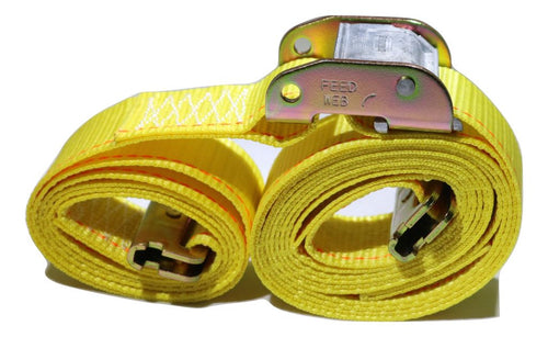 2" x 12 Ft Interior Van Cam Buckle E-Track Strap w/ Spring E Fittings | 6 PACK RatchetStrap.Com
