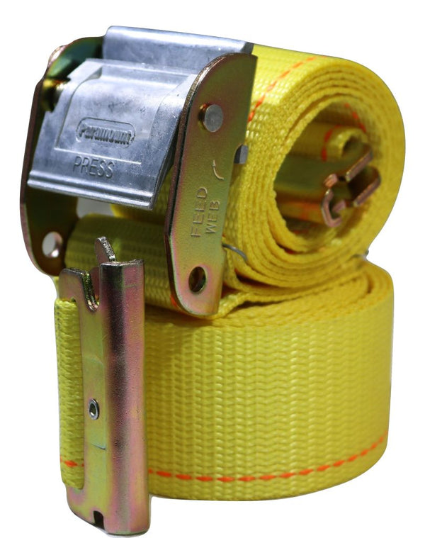 2" X 12 Ft Interior Van Cam Buckle E-Track Strap w/ Spring E Fittings | 8 PACK RatchetStrap.Com