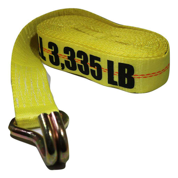 2" Winch Strap w/ Wire Hook  | LENGTH OPTIONS RatchetStrap.Com
