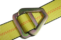 2" x 8 Ft Axle Wrap Auto Tie Down Ratchet Strap w/ Snap Hooks | YELLOW RatchetStrap.Com