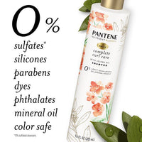 Pantene Sulfate Free Curly Hair Shampoo; Anti Frizz; with Jojoba Oil; Color Safe; 9.6 oz EasyOptionXY LLC