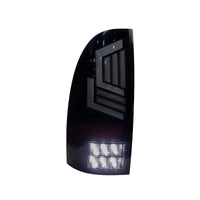 Winjet Toyota Tacoma 2005-15 Sequential Tail Lights - Glossy Black Clear OffRoadUSA.com