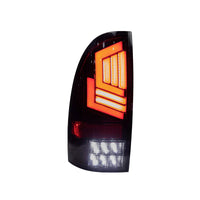 Winjet Toyota Tacoma 2005-15 Sequential Tail Lights - Glossy Black Clear OffRoadUSA.com