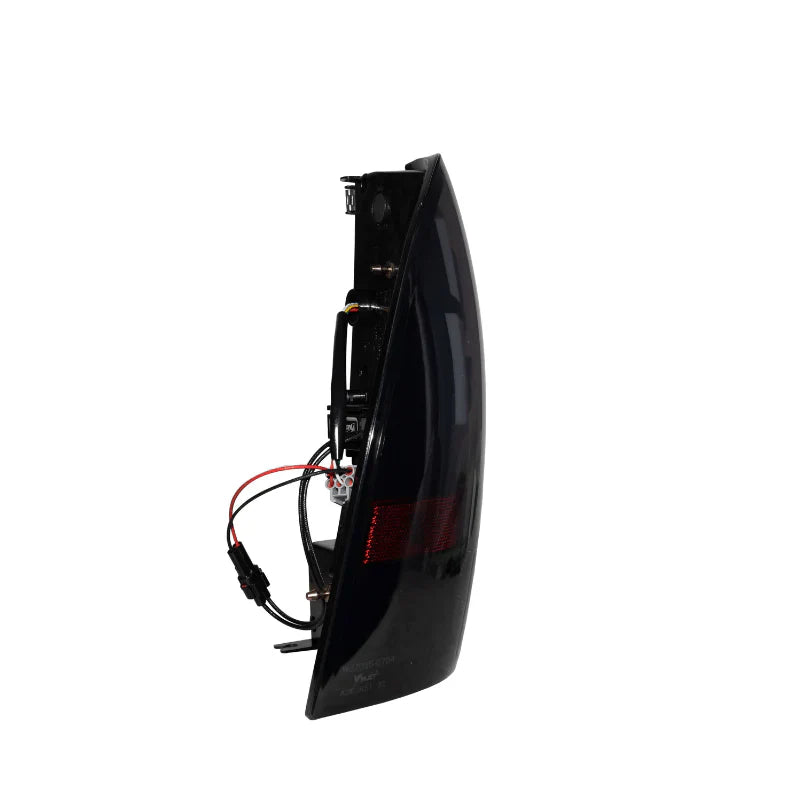 Winjet Toyota Tacoma 2005-15 Sequential Tail Lights - Glossy Black Clear