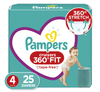 Pampers Cruisers 360 Fit Active Comfort Diapers, Size 4, 25 Ct EasyOptionXY LLC