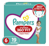 Pampers Cruisers 360 Fit Diapers, Active Comfort, Size 6, 19 ct EasyOptionXY LLC