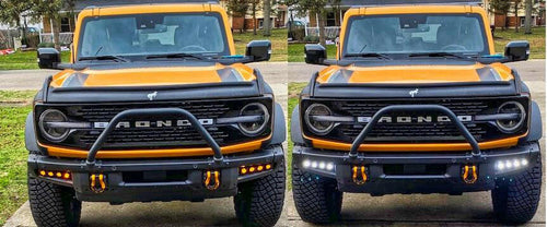 2021+ Ford Bronco Modular Bumper Dual Function Fog Light Kit M&R Automotive