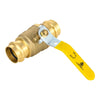 1" Press Ball Valve with EPDM O Ring, Yellow (Lead Free) Plumbingsell