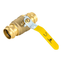 1" Press Ball Valve with EPDM O Ring, Yellow (Lead Free) Plumbingsell