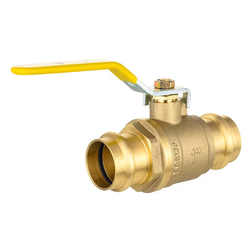 1" Press Ball Valve with EPDM O Ring, Yellow (Lead Free) Plumbingsell
