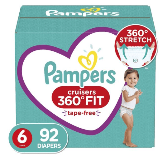 Pampers Cruisers Comfortable Diapers - Size 6, 92 Count EasyOptionXY LLC