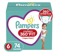 Pampers Cruisers 360 Fit Diapers, Active Comfort, Size 6, 74 Ct EasyOptionXY LLC