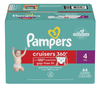Pampers Diapers Pull On Cruisers 360¡ã Fit Disposable Baby Diapers with Stretchy Waistband Super Pack, Size 4 - 64 Diapers, Packaging & Prints May Vary EasyOptionXY LLC