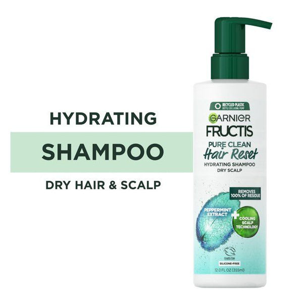 Garnier Fructis Pure Clean Hair Reset Hydrating Shampoo; Dry Scalp; 12 fl oz EasyOptionXY LLC