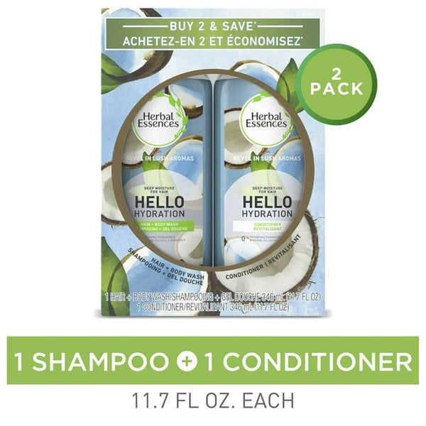 Herbal Essences Hello Hydration Shampoo & Conditioner Bundle Pack EasyOptionXY LLC