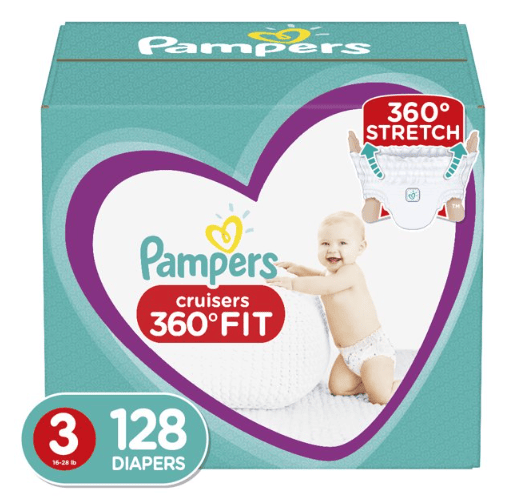 Pampers Cruisers 360 Breathable Comfortable Soft Diapers - Size 3, 128 Count EasyOptionXY LLC