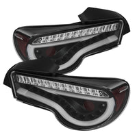 Spyder Scion FRS 12-14/Subaru BRZ 12-14 Light Bar LED Tail Lights Black ALT-YD-SFRS12-LBLED-BK OffRoadUSA.com