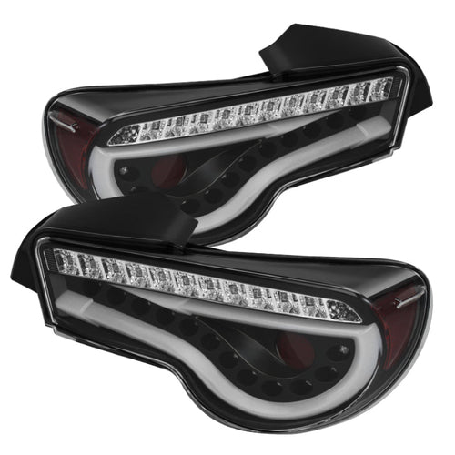 Spyder Scion FRS 12-14/Subaru BRZ 12-14 Light Bar LED Tail Lights Black ALT-YD-SFRS12-LBLED-BK OffRoadUSA.com