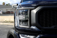AlphaRex 21-23 Ford F150 / 21-23 Ford F150 Raptor LUXX-Series LED Projector Headlights Black OffRoadUSA.com