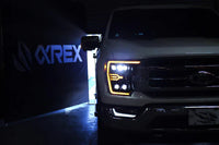 AlphaRex 21-23 Ford F150 / 21-23 Ford F150 Raptor NOVA-Series LED Projector Headlights Alpha-Black OffRoadUSA.com