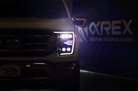 AlphaRex 21-23 Ford F150 / 21-23 Ford F150 Raptor NOVA-Series LED Projector Headlights Alpha-Black OffRoadUSA.com