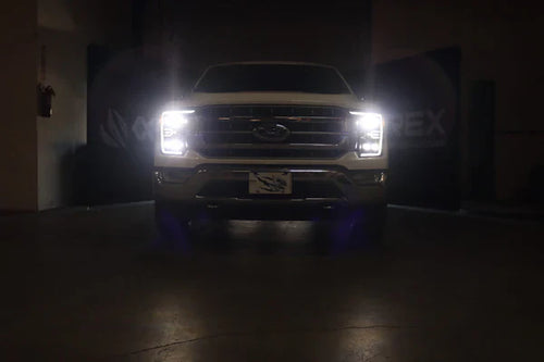 AlphaRex 21-23 Ford F150 / 21-23 Ford F150 Raptor NOVA-Series LED Projector Headlights Black OffRoadUSA.com