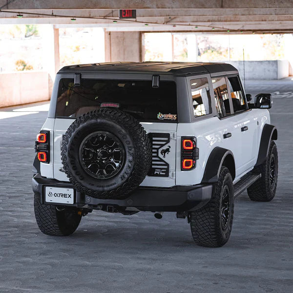 AlphaRex 21-24 Ford Bronco NOVA-Series Prismatic LED Tail Lights Alpha-Black