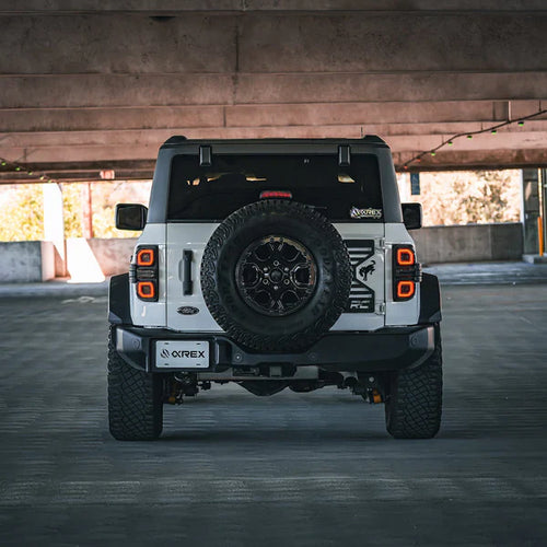 AlphaRex 21-25 Ford Bronco NOVA-Series Prismatic LED Tail Lights Black OffRoadUSA.com