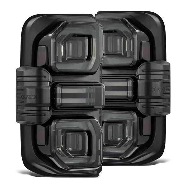 AlphaRex 21-24 Ford Bronco NOVA-Series Prismatic LED Tail Lights Alpha-Black OffRoadUSA.com