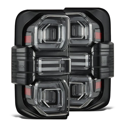 AlphaRex 21-25 Ford Bronco NOVA-Series Prismatic LED Tail Lights Black OffRoadUSA.com