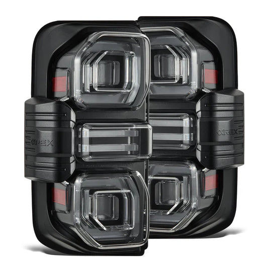 AlphaRex 21-25 Ford Bronco NOVA-Series Prismatic LED Tail Lights Black