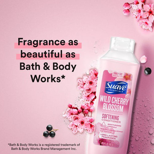 Suave Essentials Wild Cherry Blossom Softening Conditioner; 22.5 fl oz EasyOptionXY LLC