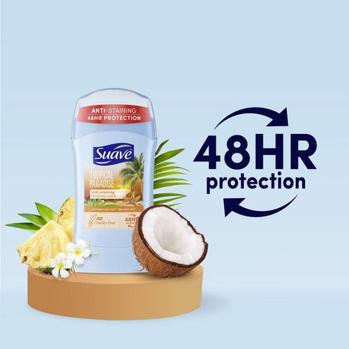 Suave Deodorant Antiperspirant Stick Tropical Paradise; 1.2 oz EasyOptionXY LLC