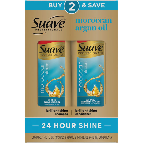 Suave Professionals Moisturizing Shine Enhancing Daily Shampoo & Conditioner EasyOptionXY LLC