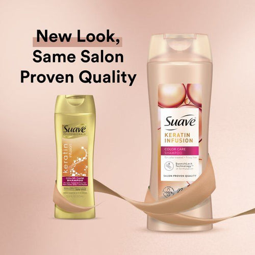 Suave Keratin Infusion Color Care Shampoo for Color-Treated Hair and Frizzy hair; 12.6 fl oz EasyOptionXY LLC