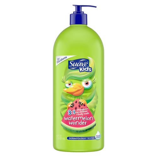 Suave 3-in-1 Shampoo; Conditioner; Bodywash; Watermelon Wonder; 40 oz EasyOptionXY LLC