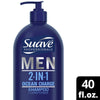 Suave Men Moisturizing 2 in 1 Shampoo Plus Conditioner; 40 fl oz EasyOptionXY LLC