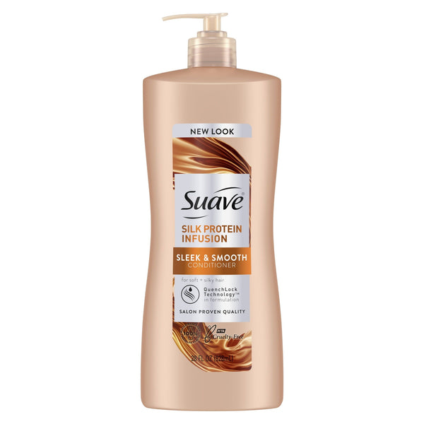 Suave Silk Protein Infusion Sleek and Smooth Conditioner for Soft; Silky Hair; 28 fl oz EasyOptionXY LLC