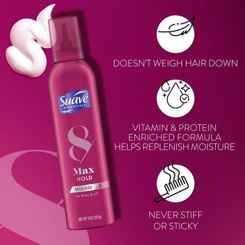Suave Max Hold Volumizing Mousse; 9 oz EasyOptionXY LLC