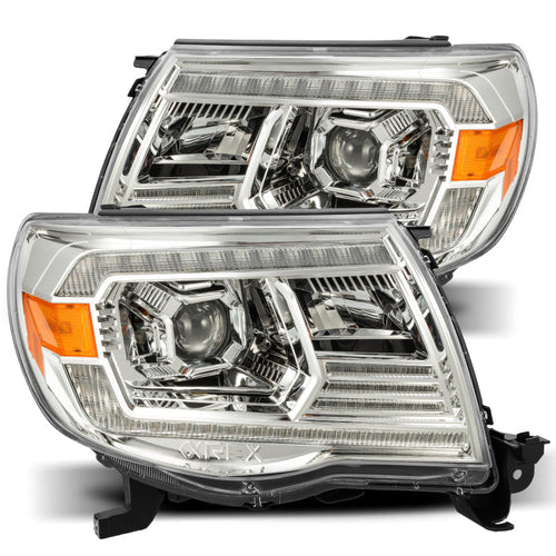 AlphaRex 05-11 Toyota Tacoma LUXX-Series LED Projector Headlights Chrome OffRoadUSA.com