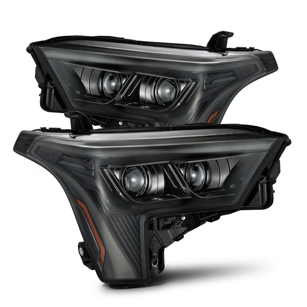 AlphaRex 22-25 Toyota Tundra/Sequoia LUXX-Series LED Projector Headlights Alpha-Black OffRoadUSA.com