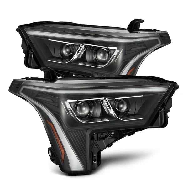 AlphaRex 22-24 Toyota Tundra/Sequoia LUXX-Series LED Projector Headlights Black OffRoadUSA.com